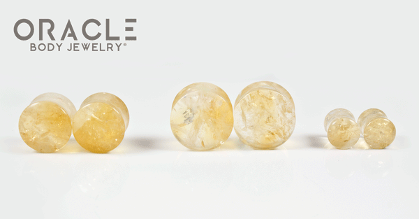 Citrine Double Flare Plugs