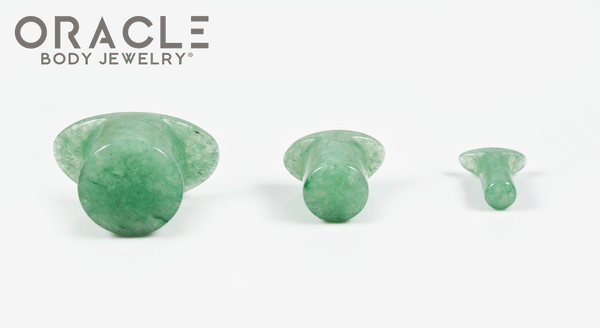 Aventurine Labrets 8g Through 1/2"