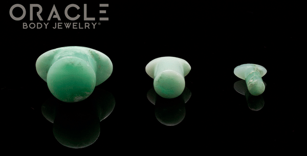 Chrysoprase Labrets 8g Through 1/2"