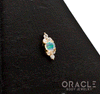 14k Belle with Opal and Diamonds Threadless End