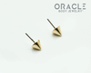 14k Spike Threadless End 4mm