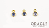 18k Yellow Gold Faceted Tanzanite Charms