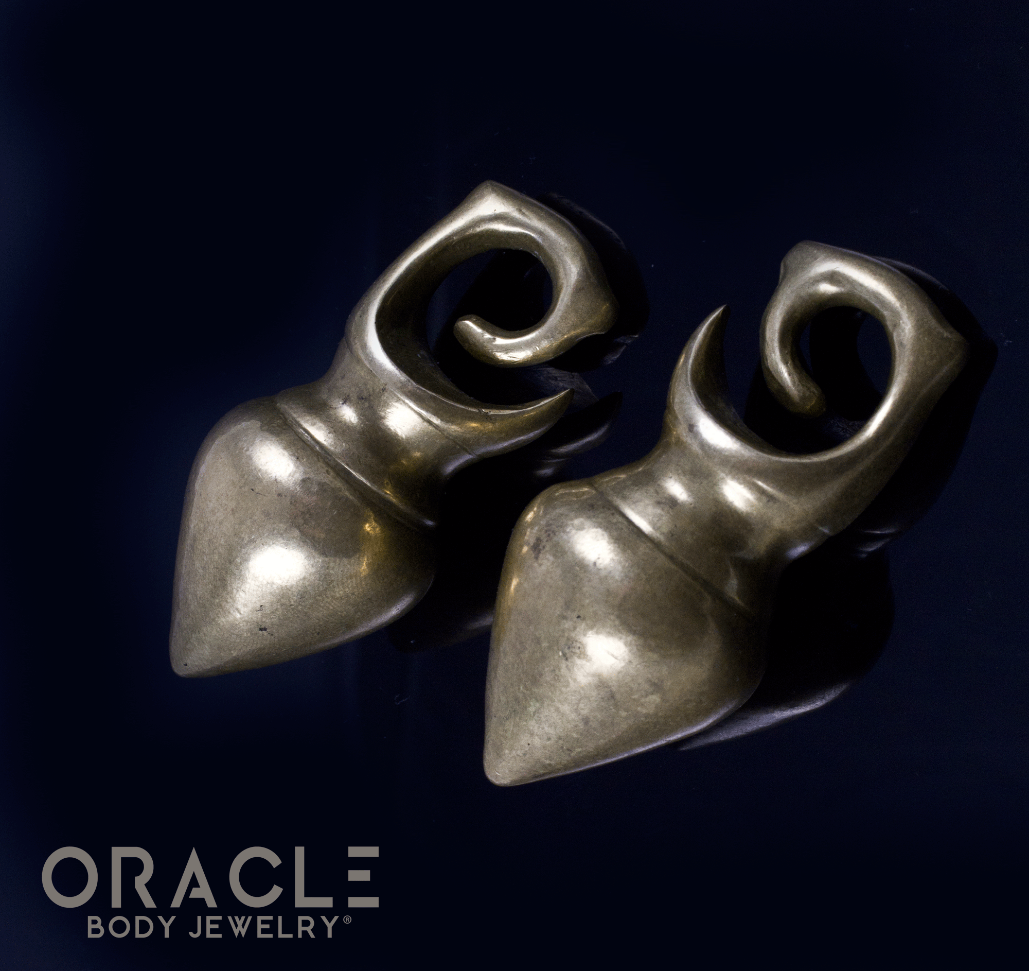 Old Dayak Pear Spinning Top Weights