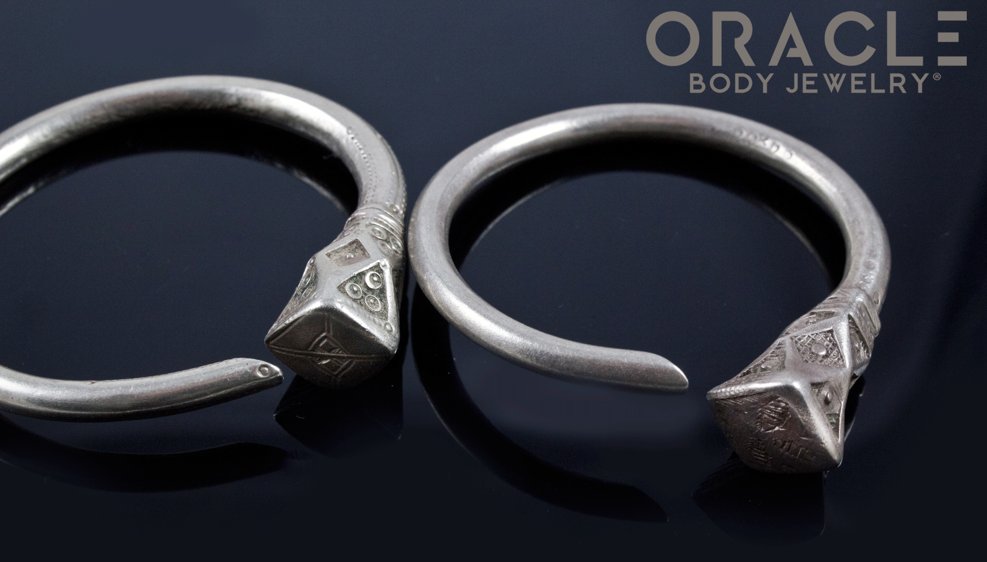 Old Tuareg Silver Earrings