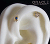 14k Floral Diamond Cluster Threadless End