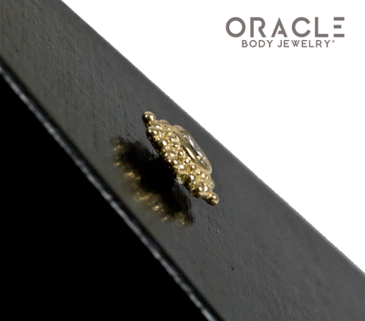 14k Nova with Diamond Threadless End