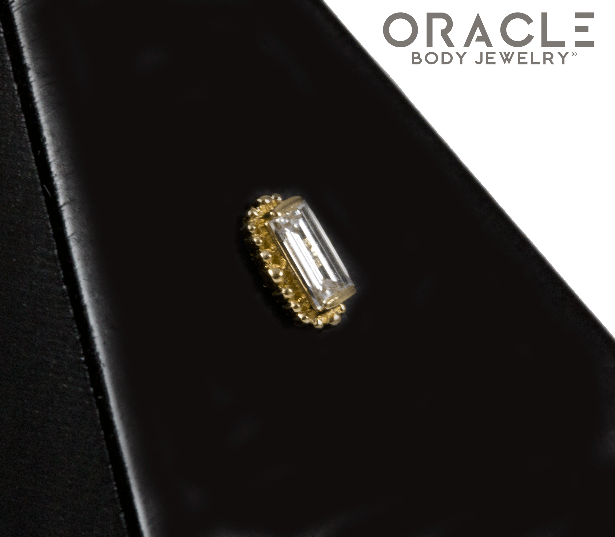 14k Regal with Baguette Diamond Threadless End