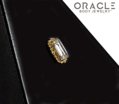 14k Regal with Baguette Diamond Threadless End