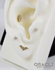 14k Twilight Bat Threadless End
