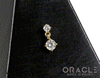 14k Diamond Dangle Threadless End