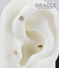 14k Triple Glitz Threadless End
