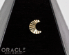 14k Rippled Moon Threadless End