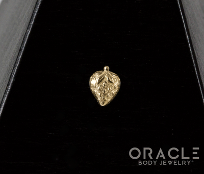 14k Strawberry Threadless End