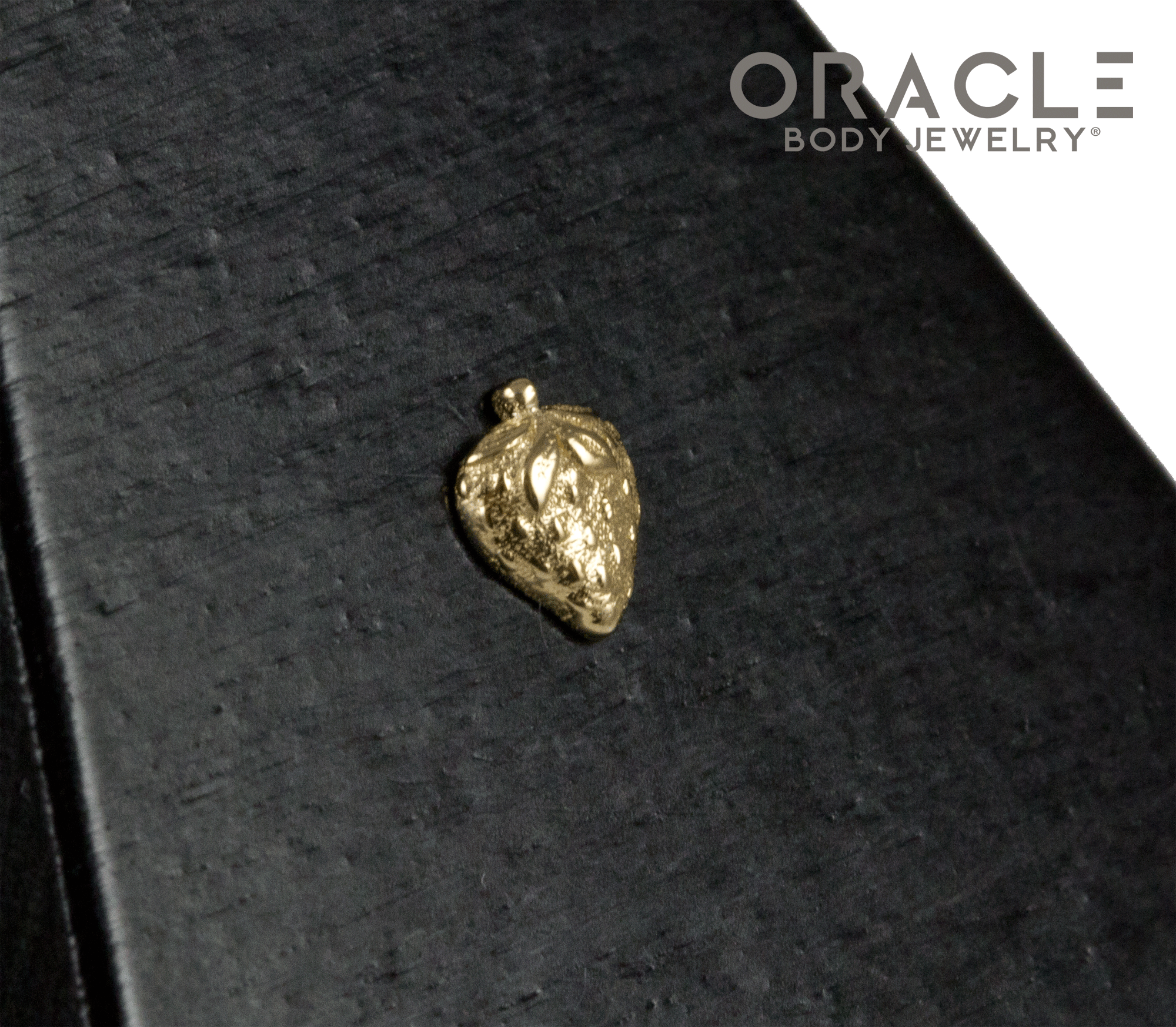 14k Strawberry Threadless End