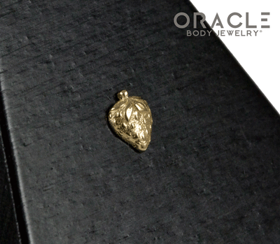 14k Strawberry Threadless End