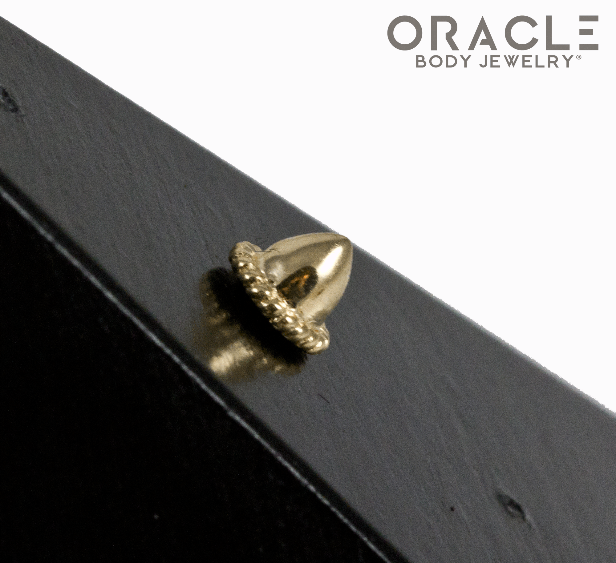 14k Dome Bullet Threadless End