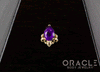 14k Deco with Amethyst Threadless End