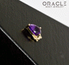 14k Deco with Amethyst Threadless End