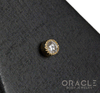 14k Textured Round Diamond Threadless End