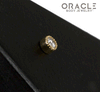 14k Textured Round Diamond Threadless End