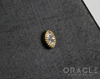 14k Textured Marquise Diamond Threadless End