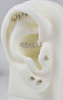 14k Textured Marquise Diamond Threadless End