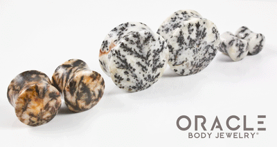 Fern Jasper Double Flare Plugs