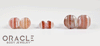 Orange Tibetan Agate Single Flare Plugs