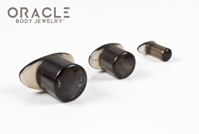Dark Smoky Quartz Labrets 8g Through 1/2"
