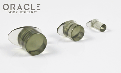 Grey Quartz Labrets 8g Through 1/2"