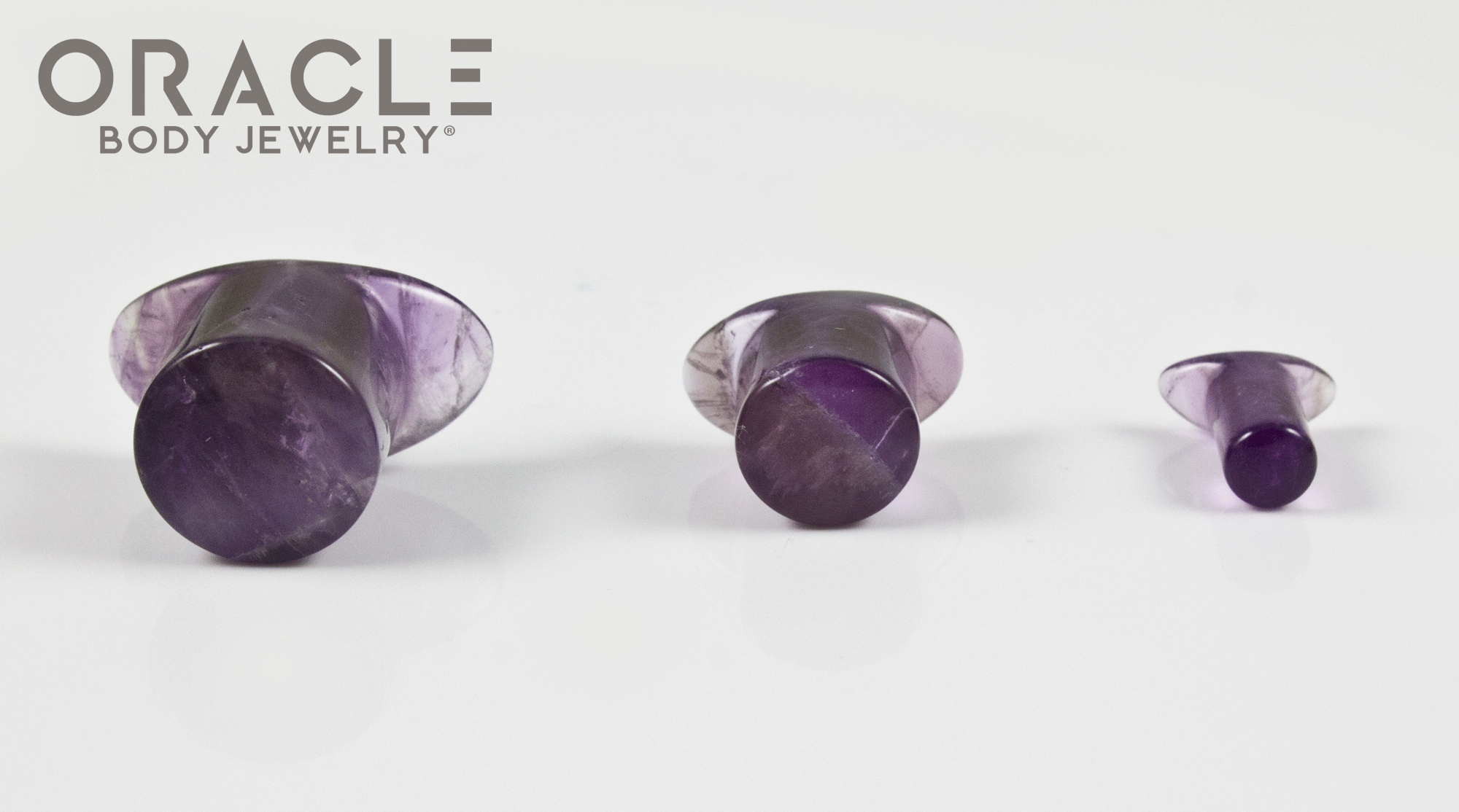 Amethyst Labrets 8g Through 1/2"