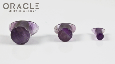 Amethyst Labrets 8g Through 1/2"