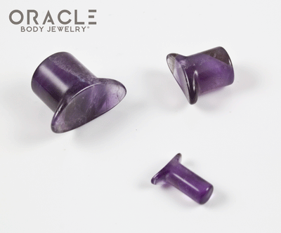 Amethyst Labrets 8g Through 1/2"