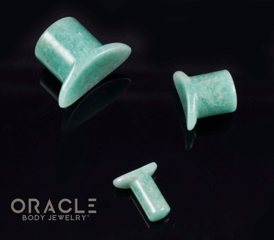 Amazonite Labrets 8g Through 1/2"