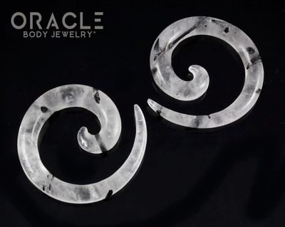 2g Tourmalated Quartz Stone Spirals