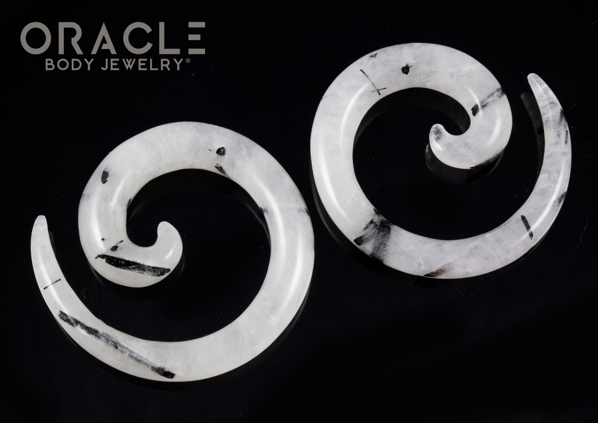 0g Tourmalated Quartz Spirals