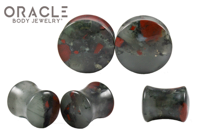 Bloodstone Double Flare Plugs