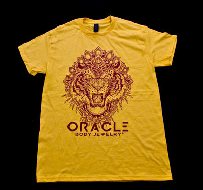 Yellow and Maroon/Red Tiger Shirt