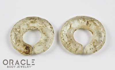 Old Vietnam Glass Split Rings