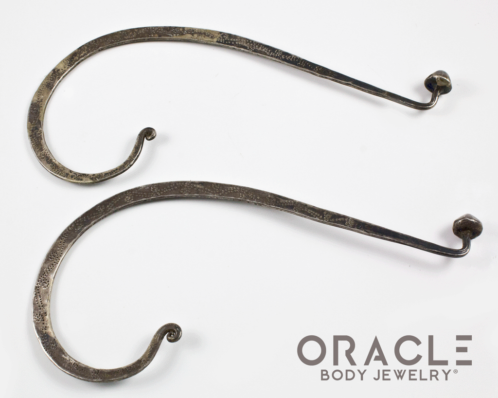 Old Hmong Silver Earrings