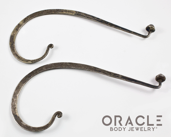 Old Hmong Silver Earrings