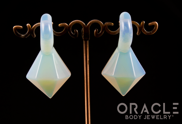 Opalite Faceted Mini Pear Weights