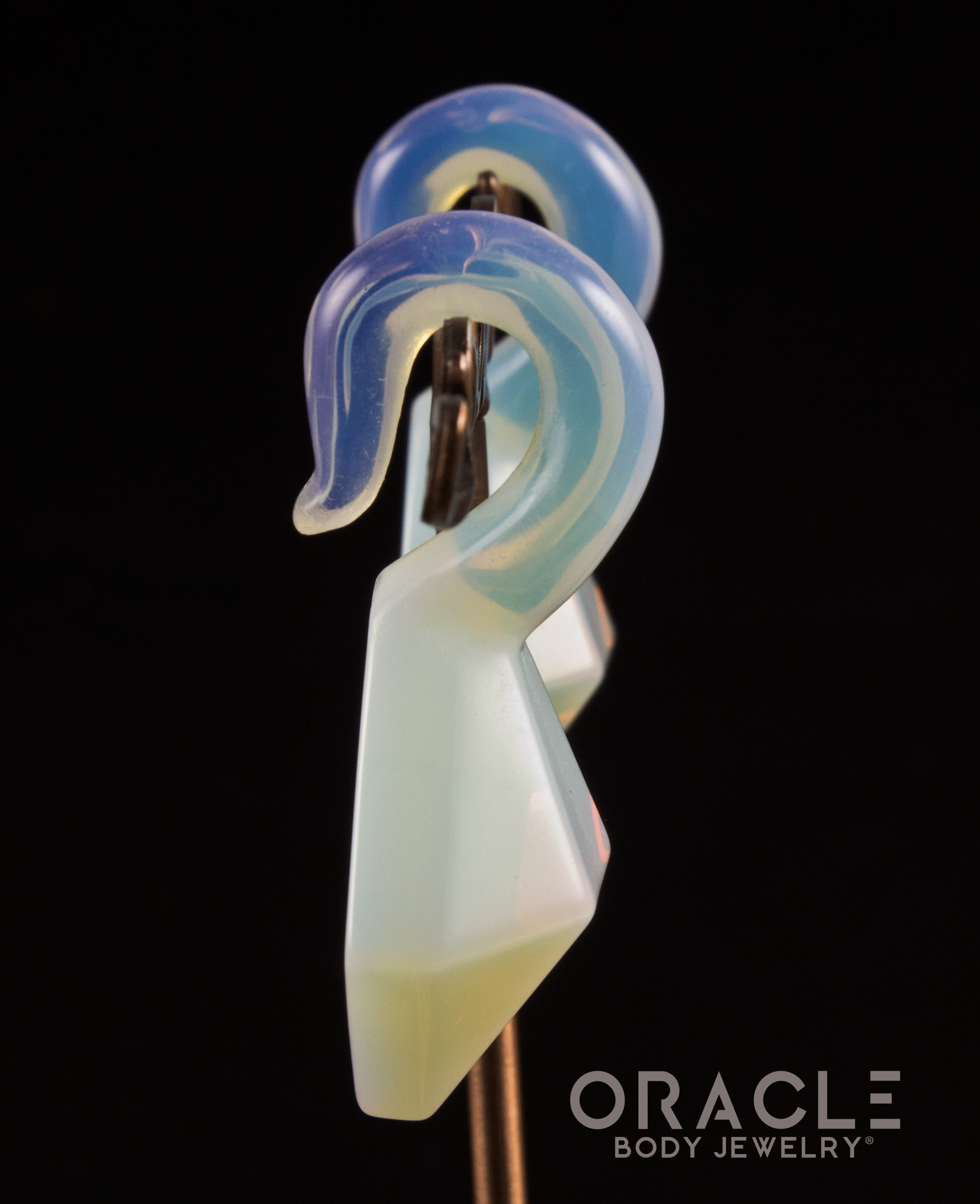 Opalite Faceted Mini Pear Weights