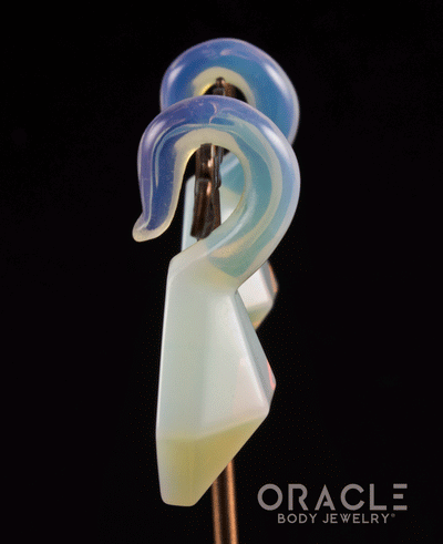 Opalite Faceted Mini Pear Weights