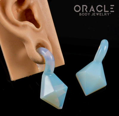 Opalite Faceted Mini Pear Weights