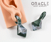Moss Agate Faceted Mini Pear Weights