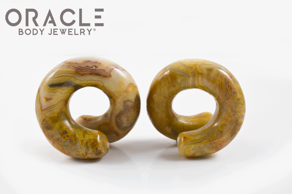 Small Crazy Lace Agate Coils