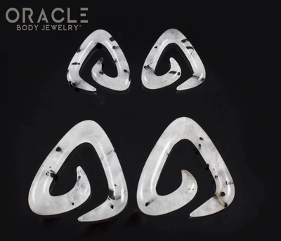Tourmalated Quartz Trinity Stone Spirals