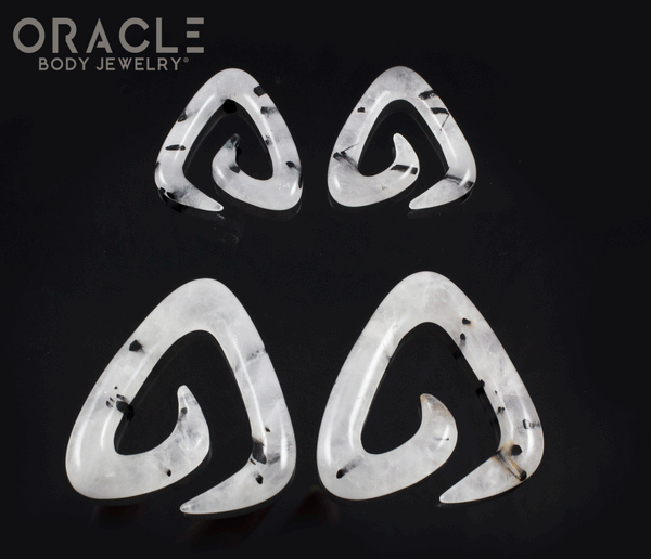 Tourmalated Quartz Trinity Stone Spirals