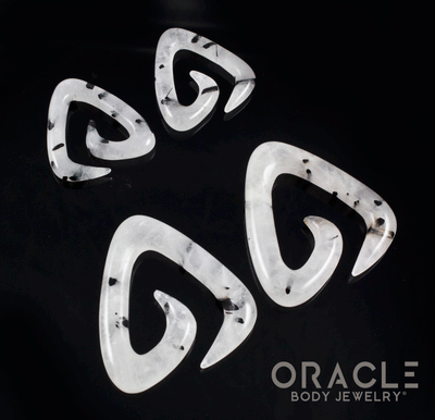 Tourmalated Quartz Trinity Stone Spirals